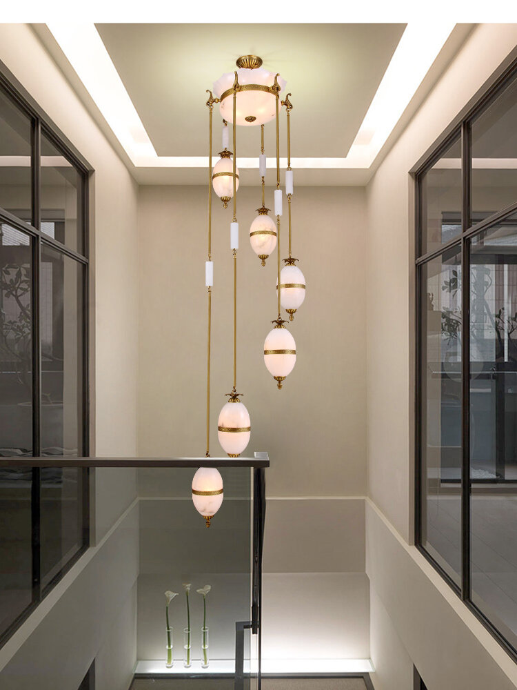 Dehocr | Rotating Antique Copper European Style Chandelier Giá 45,715,000 Đồng*Miễn phí vận chuyển