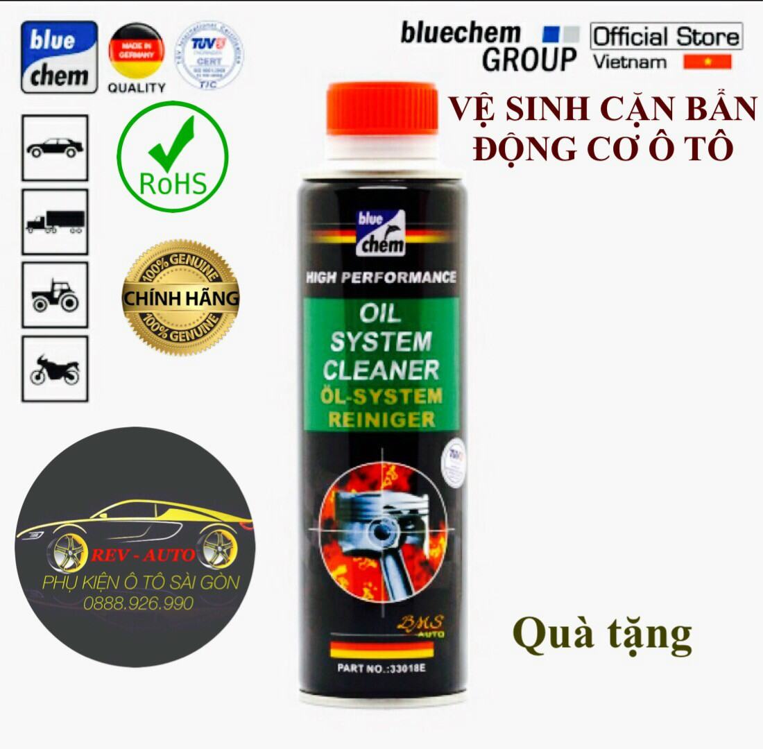 Vệ sinh cặn bẩn động cơ ô tô, chống tắc mạch dầu Bluechem Đức, Quà tặng