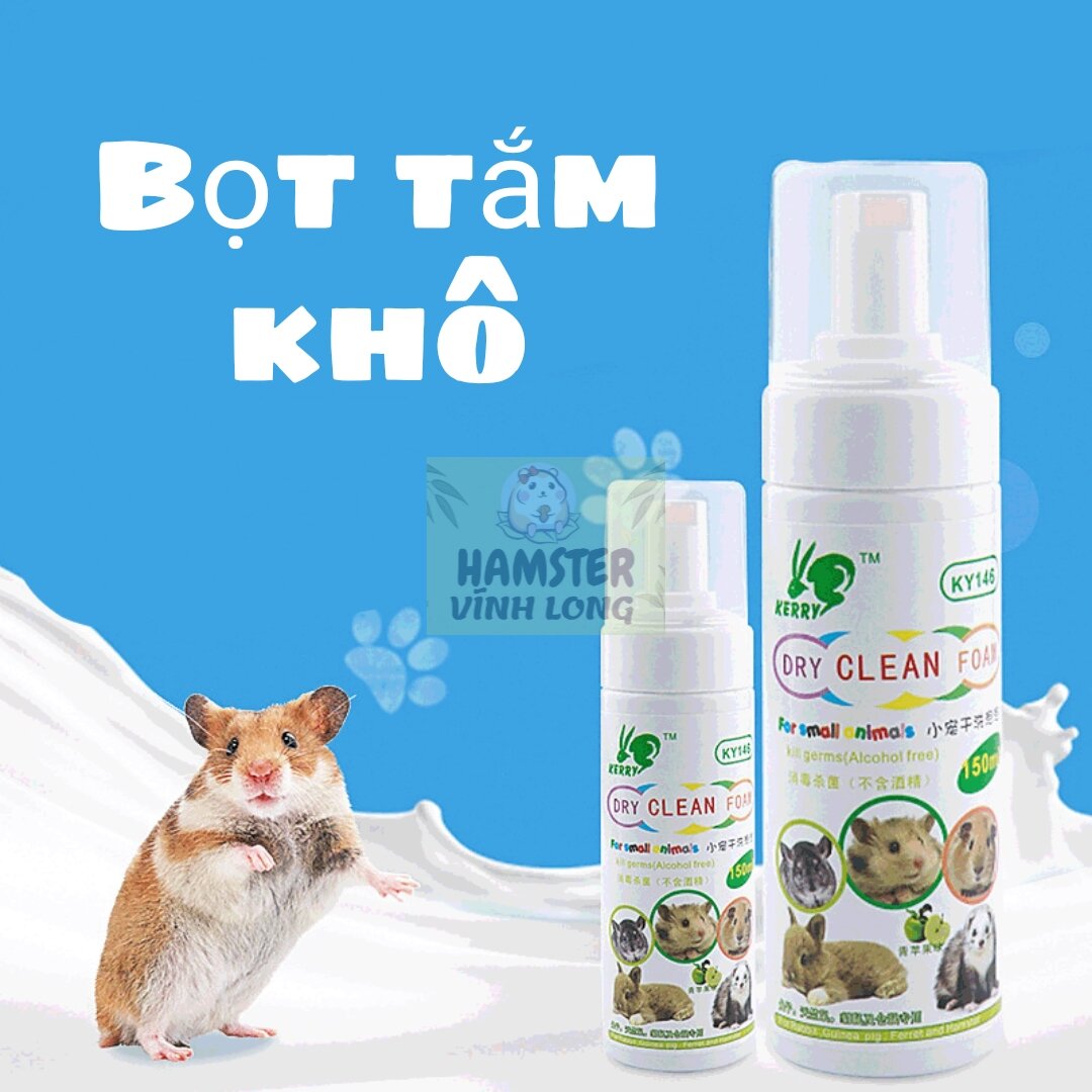 Bọt tắm khô cho hamster thỏ bọ sóc