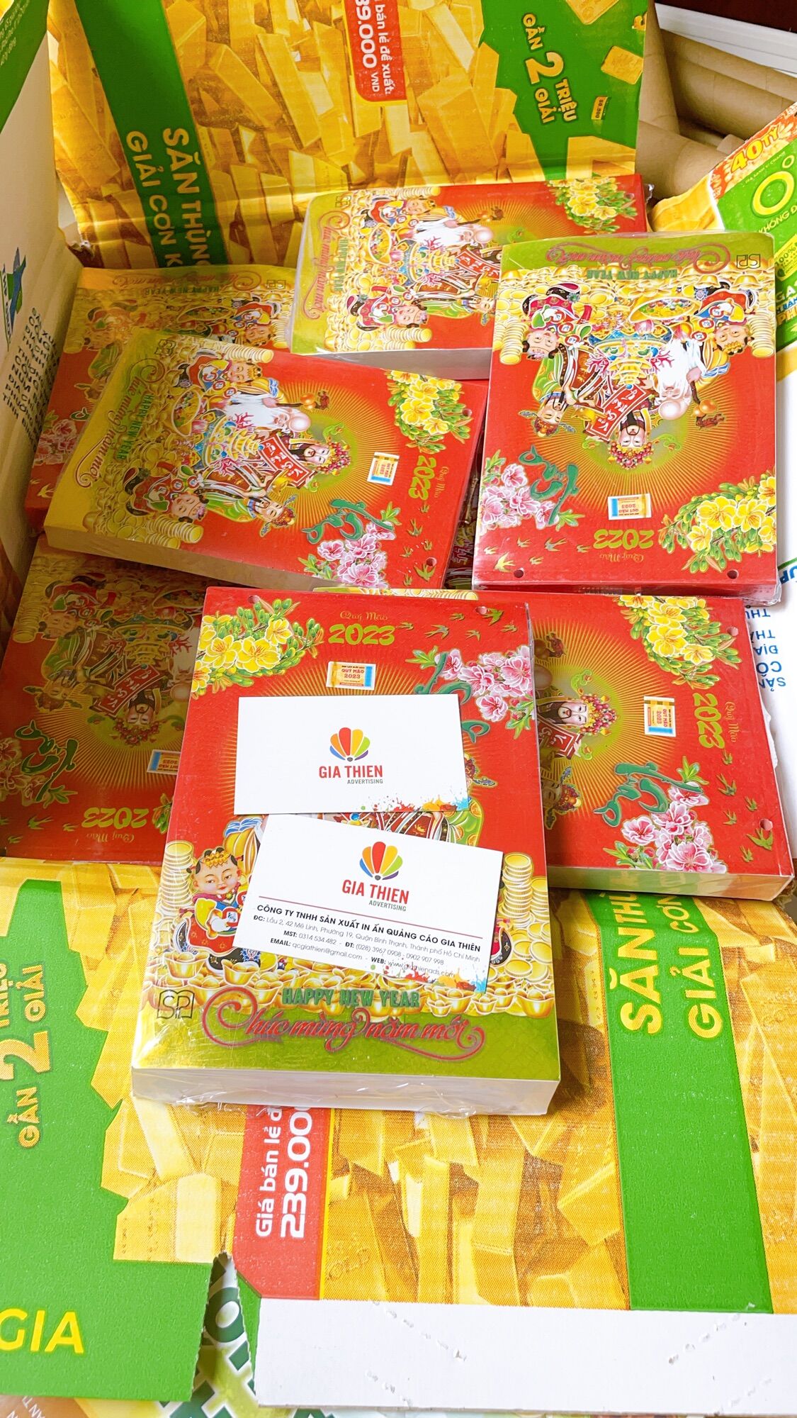 Lịch Bloc Tết 2023 - Tặng 10 bao lì xì