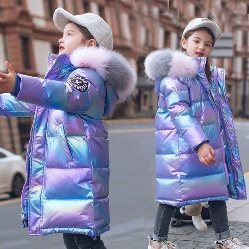 ☃️⛄Áo ấm phao bé gái mềm bóng màu sắc