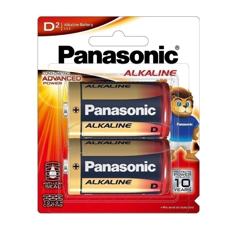 1 Vỉ 2 viên pin đại Alkaline panasonic LR20T/2B (Hàng chính hãng)