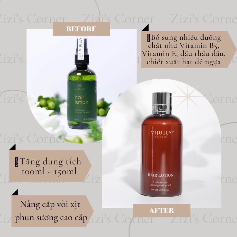 HCM XỊT TÓC BƯỞI VIJULLY MẪU MỚI 150ML