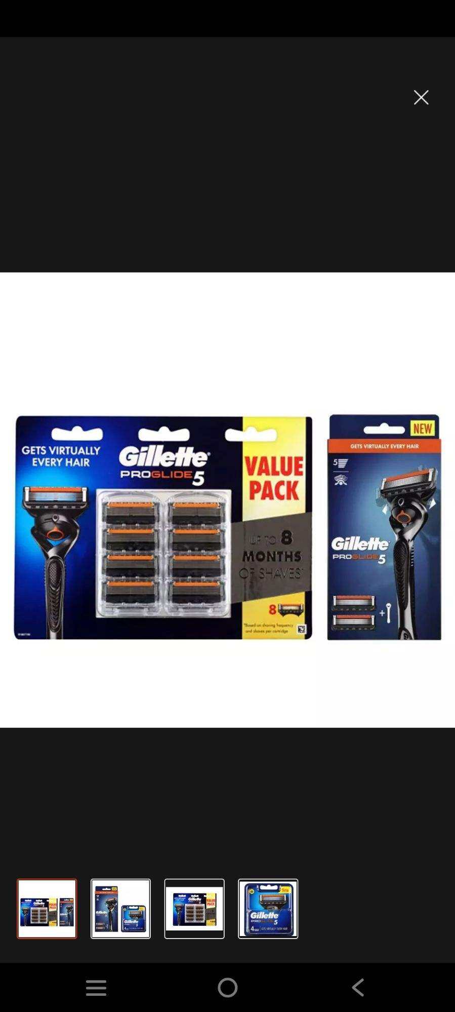 Hộp 4 & 8 lưỡi dao cạo râu Gillette Fusion Proshield/Fusion Proglide/Gillette Fusion