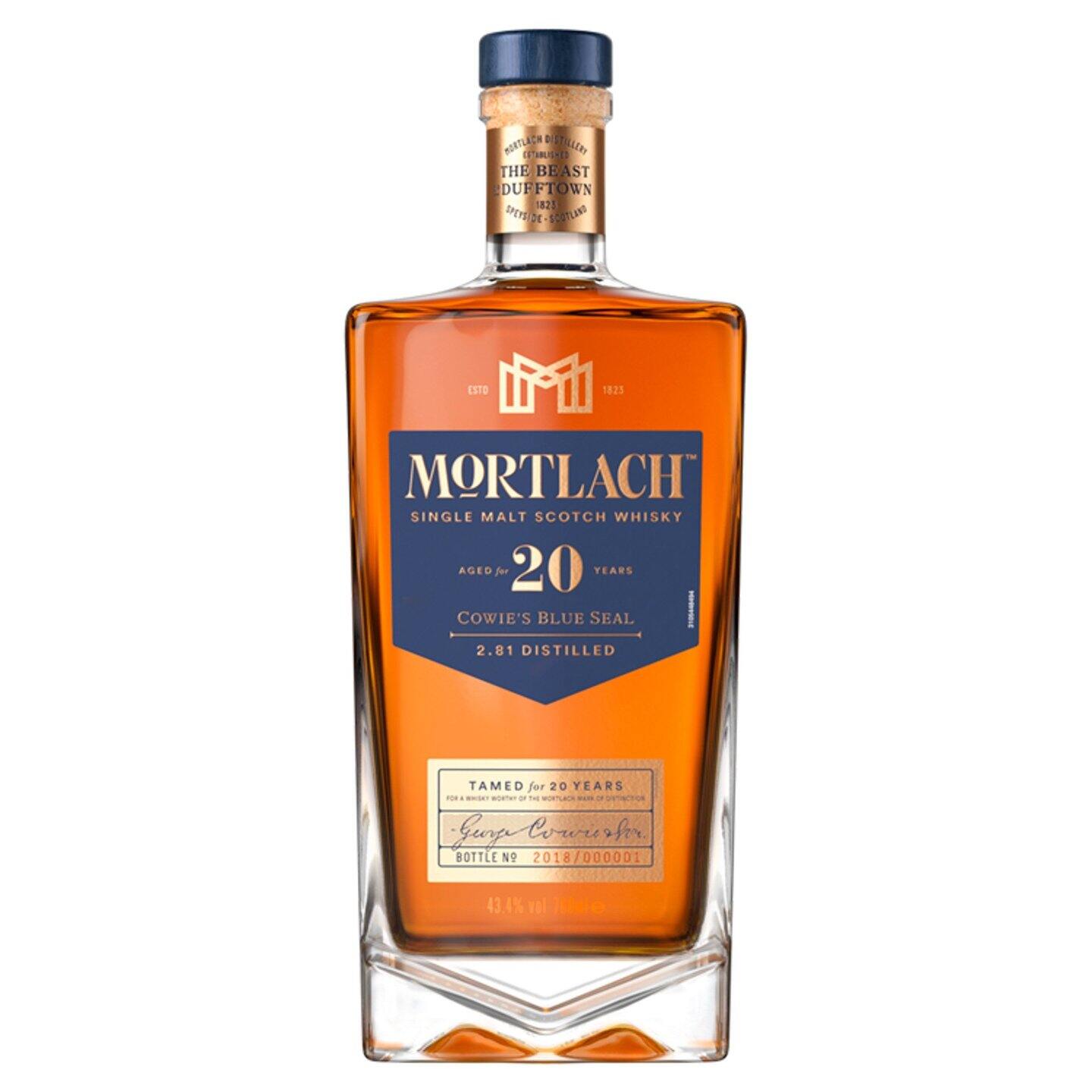 Vỏ chai ruợu ngoại thủy tinh Mortlach xuất xứ Scotland dung tích 700ml rất đẳng cấp.Chai Rỗng Không Có Chất Lỏng Bên Trong.