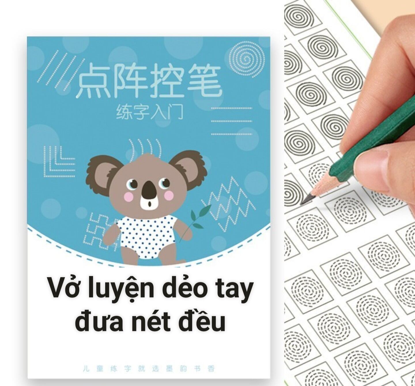 Vở luyện dẻo tay tập viết chữ Hán Nhật Hàn Việt đẹp