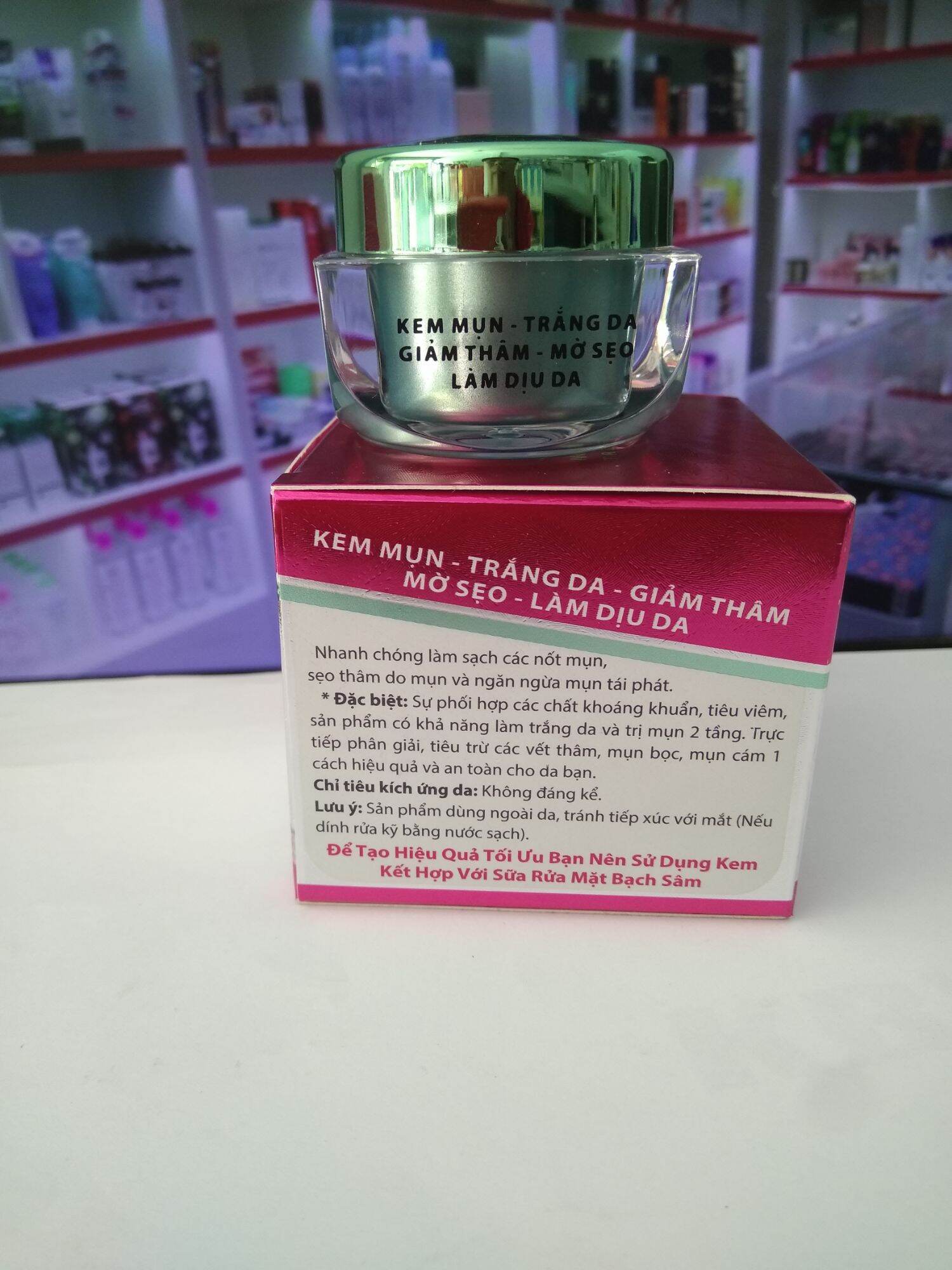 kem bạch sâm mụn thâm trắng da 18g