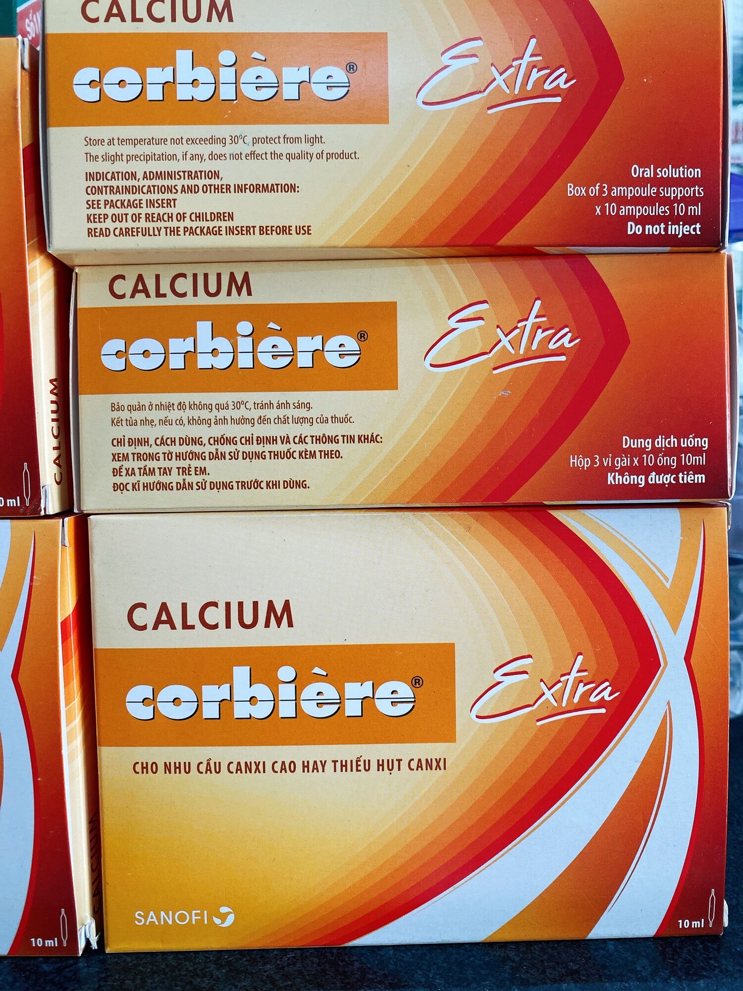 (Mẫu mới) Calcium corbiere extra hộp 30 ốngx10ml