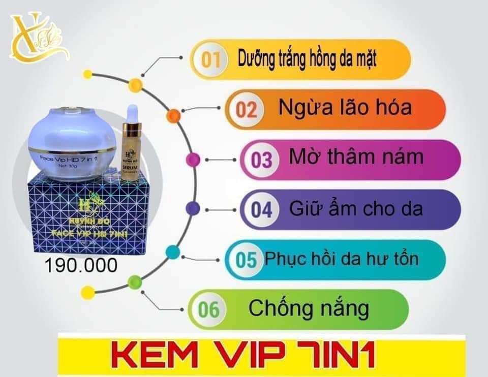 KEM VIP HUỲNH ĐỖ 30G TRẮNG DA