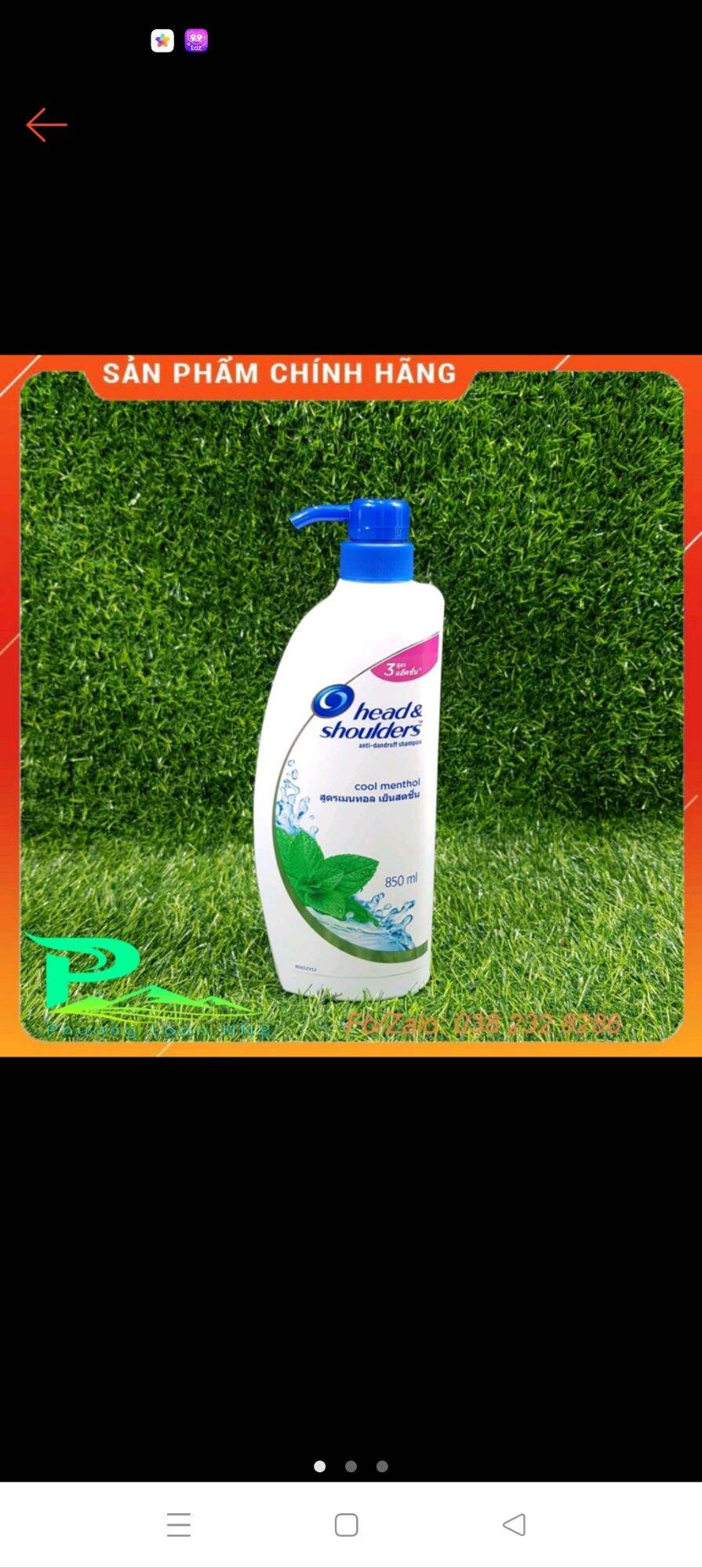 Dầu Gội Head & Shoulders bạc hà 625ml