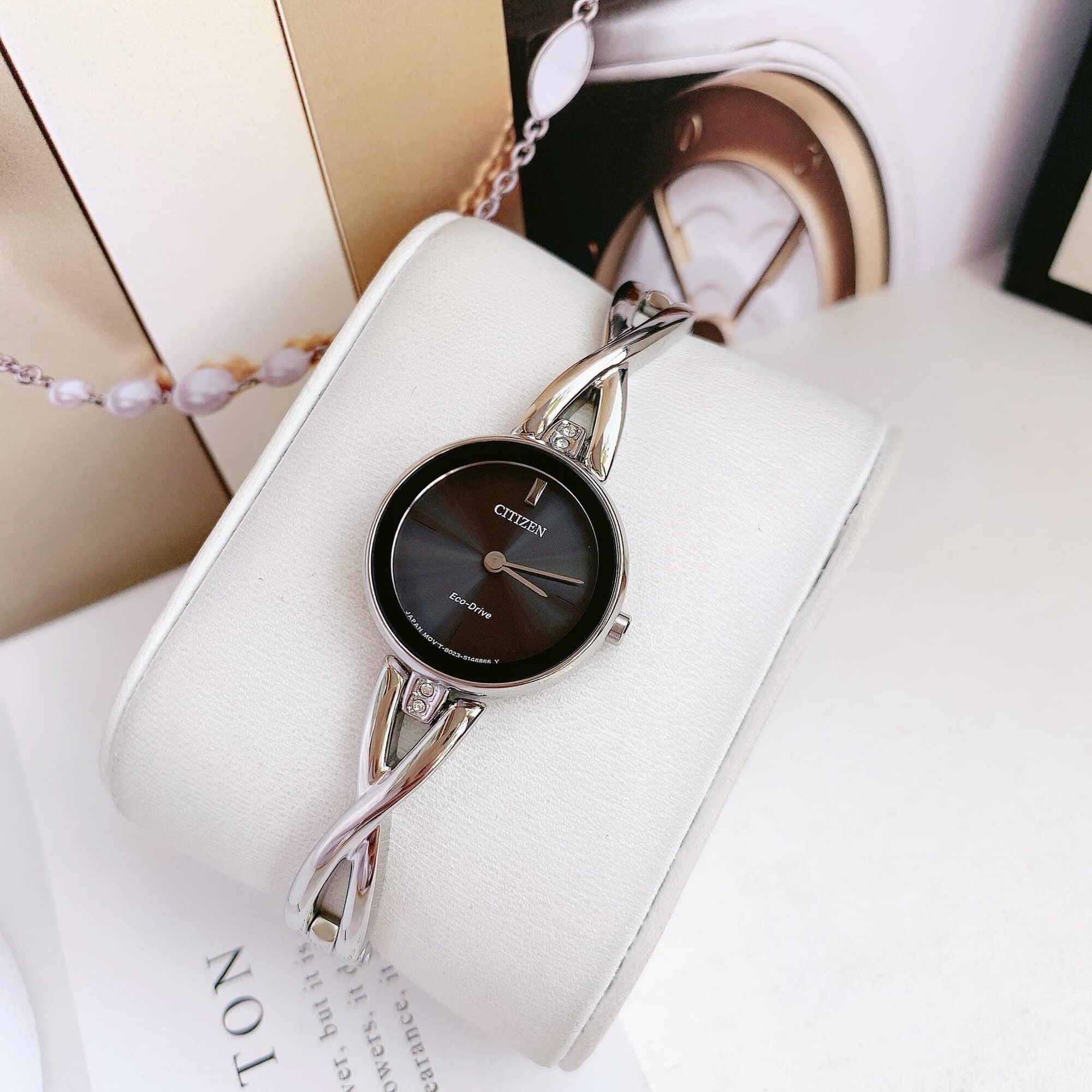 Đồng hồ nữ Citizen Eco Drive, size 23mm