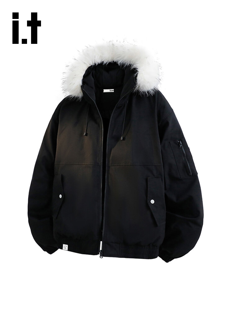 Warm Thick Fur Collar Padded Jacket Giá 1,388,000 Đồng*Miễn phí vận chuyển