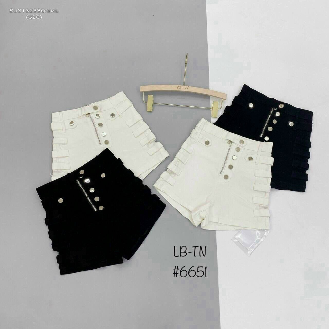 Quần short kaki (ảnh thật) lưng cao co giãn