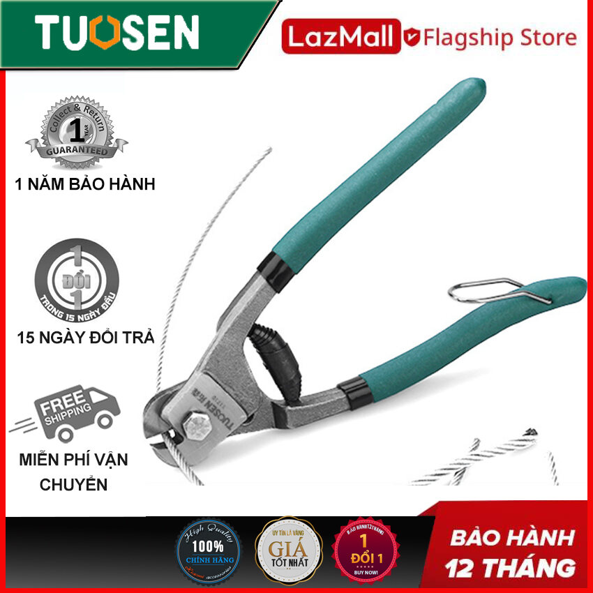 Kìm cắt cáp, kềm cắt cáp, kéo cắt cáp, Máy cắt cáp 8inch (11710) - đường kính cáp/dây 5mm TUOSEN