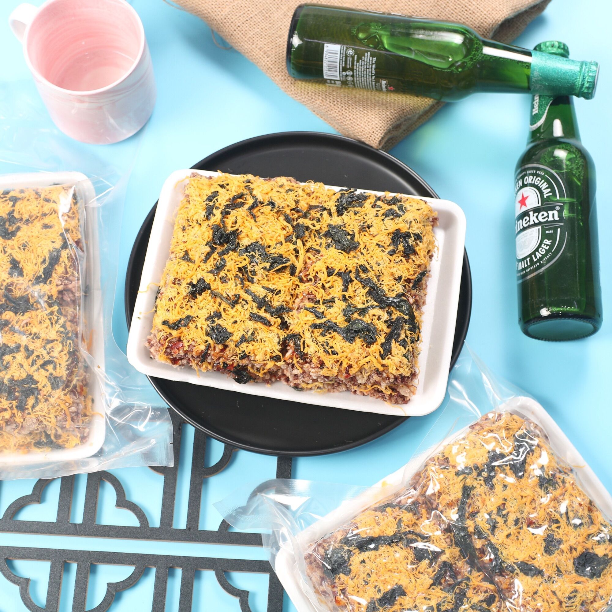 Cơm cháy gạo lứt rong biển chà bông túi 500gr