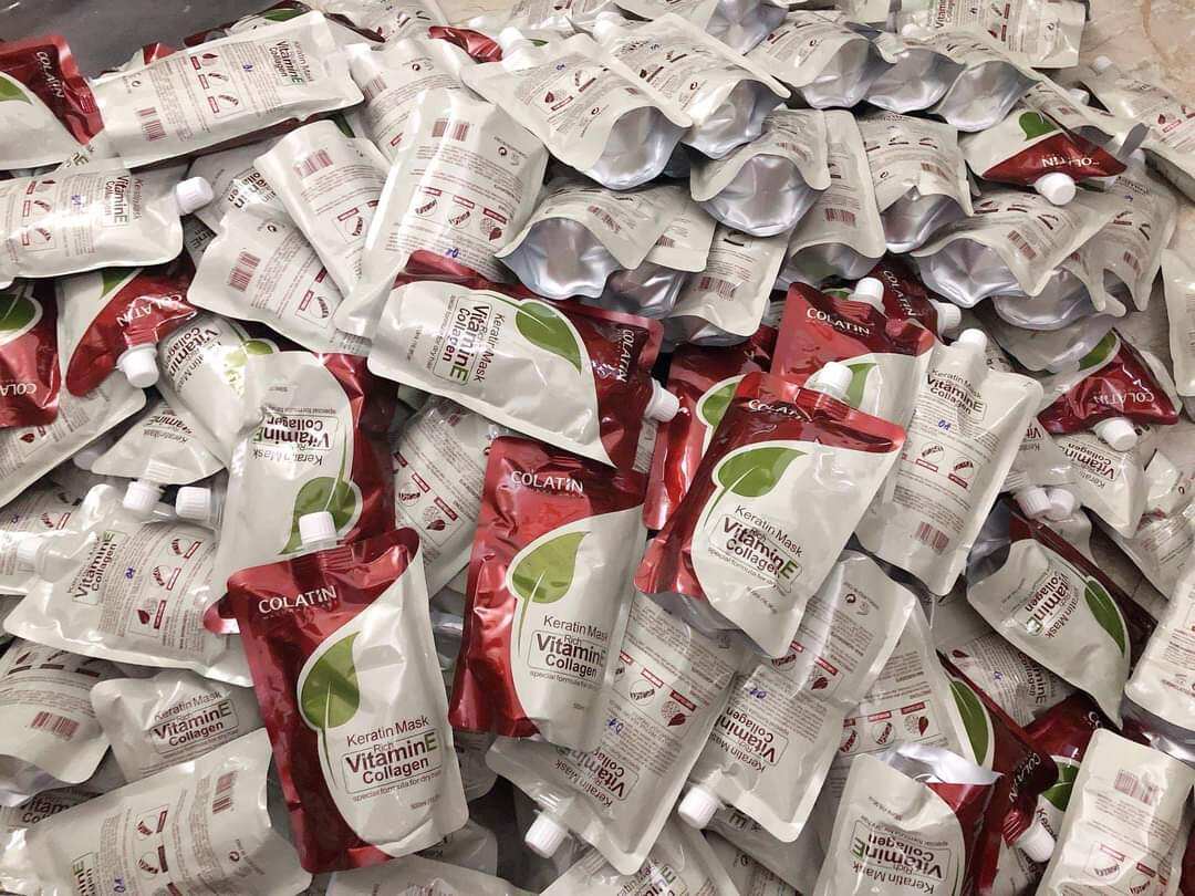dầu hấp dưỡng tóc phục hồi colatin keratin Collagen vitamin E