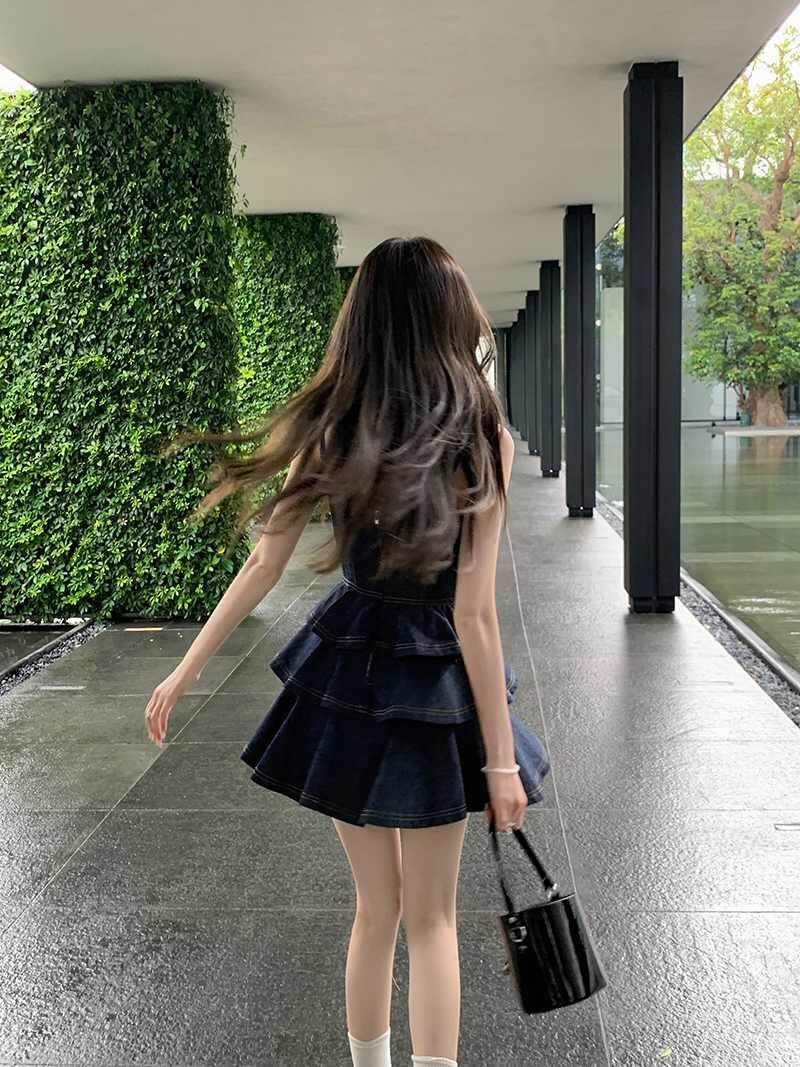 Sét Đầm Rin Phối Áo Tiểu Thư Siêu Dễ Thương
