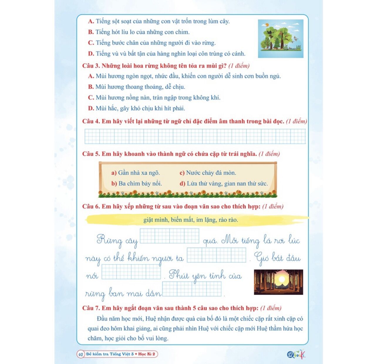 SÁCH - [ Lớp 3 - hk2 ] - Cánh diều - Đề kiểm tra tiếng việt 3 hk2
