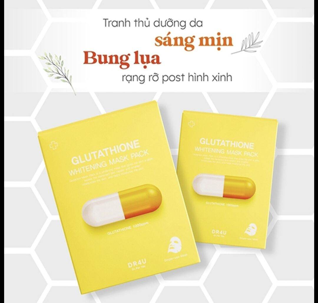 Mặt nạ Glutathione dưỡng trắng ( hộp 10 miếng)