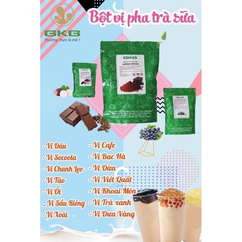Bột vị pha trà sữa BKB chia 100g