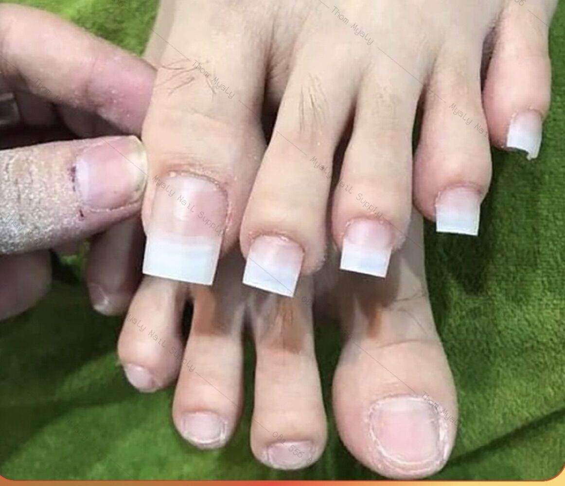 Móng Nối Chân, Móng Tip Chân Trong Đục 100 móng