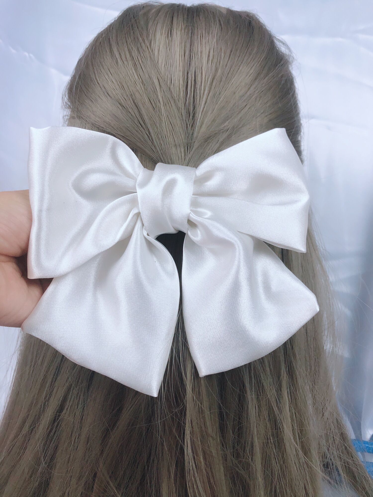 Kẹp Nơ xinh Tóc. To kiểu Hàn phụ kiện cài cột tóc