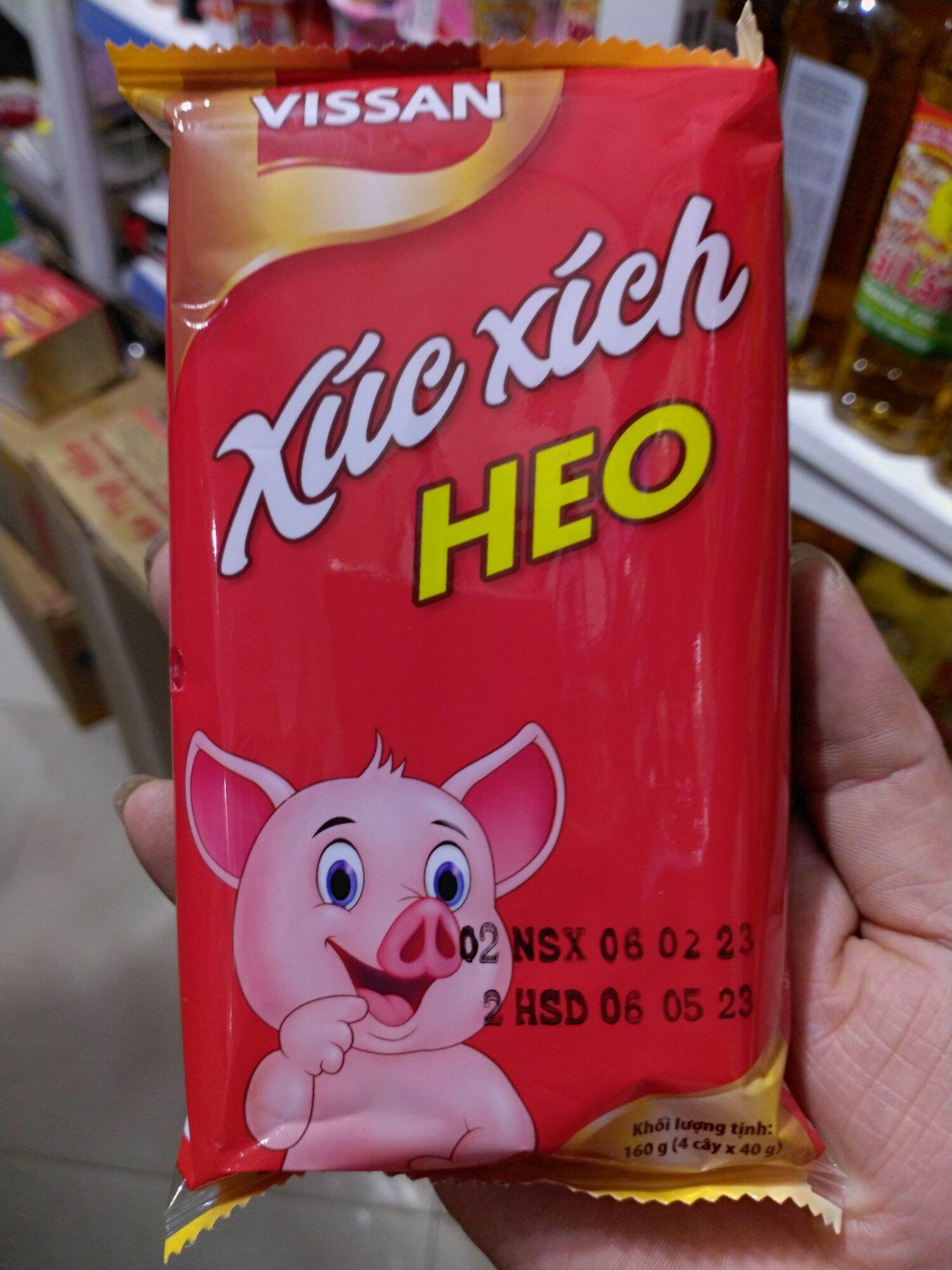 Xúc xích vissan bò/heo gói 160g
