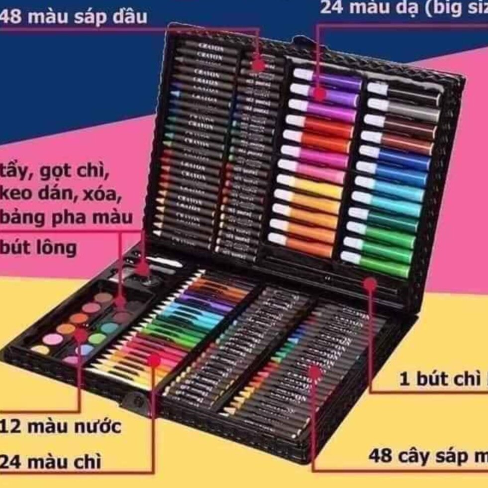 Hộp bút màu 150 chi tiết cho bé