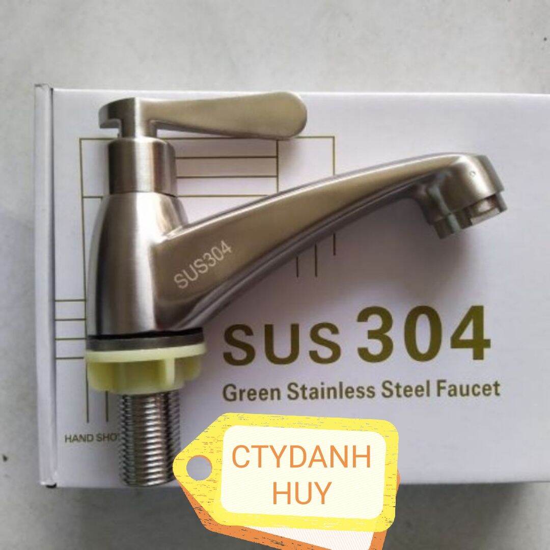 Vòi lavabo lạnh inox 304