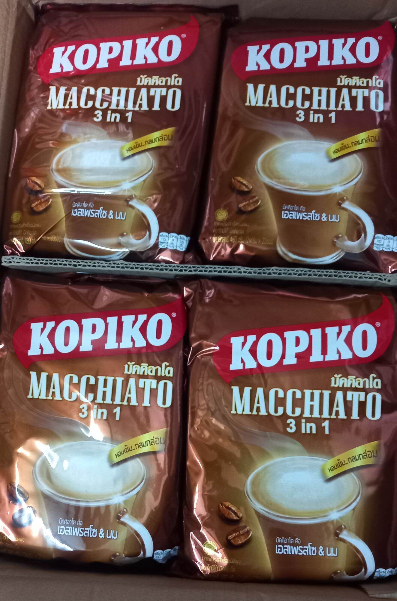Cafe kopiko 3 in 1 chuẩn thái lan, date mới. bịch 20 gói x 24g