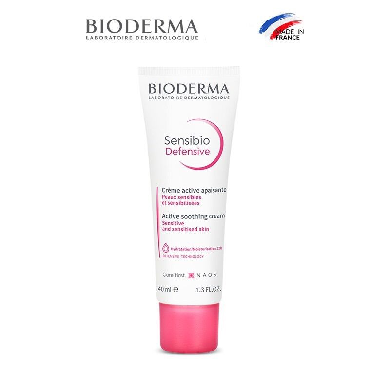 Bioderma kem dưỡng ẩm cho da nhạy cảm sensibio defensive 40ml