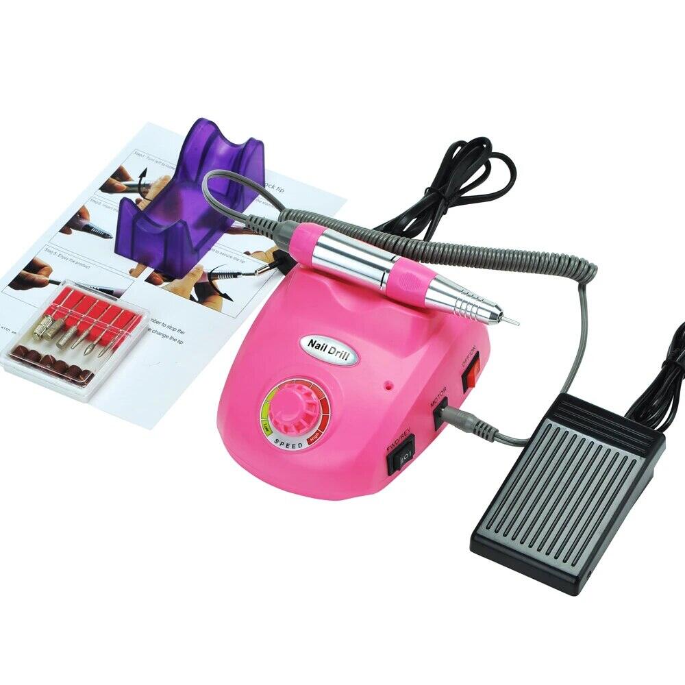 35000 vòng/phút điện máy khoan móng tay Mill Cutter sets cho móng tay móng tay Mẹo làm móng tay móng chân Móng Tay Điện tập tin