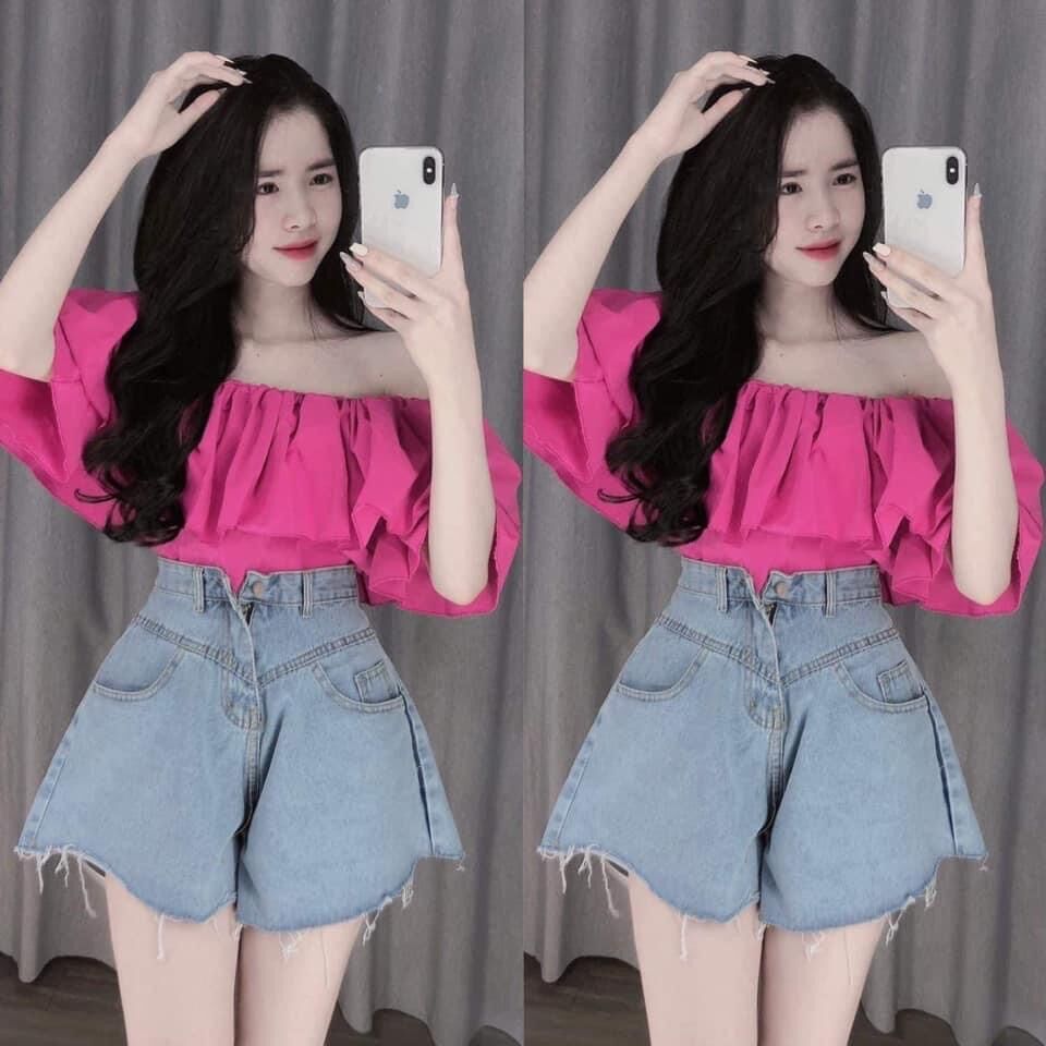 Áo Bẹt Vai Voan Bèo