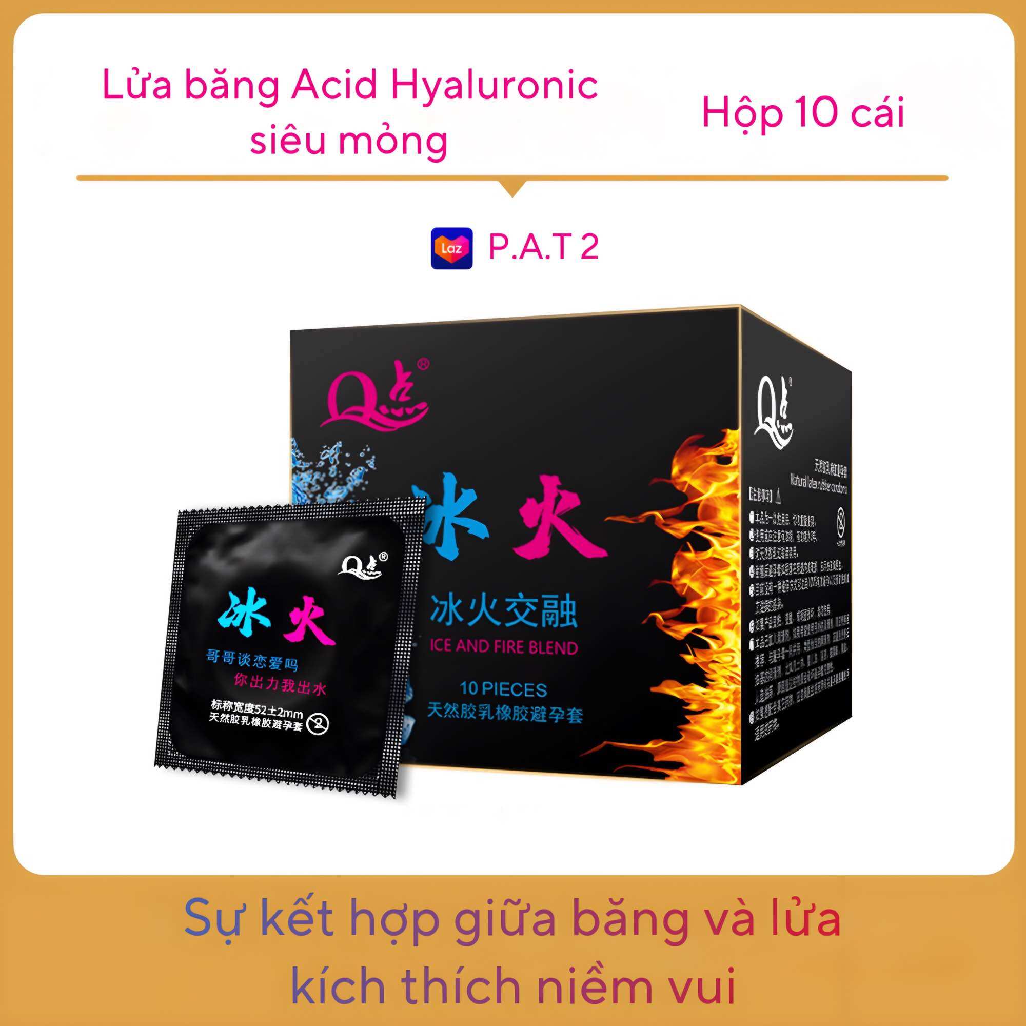 Bao cao su băng lửa hộp 10c