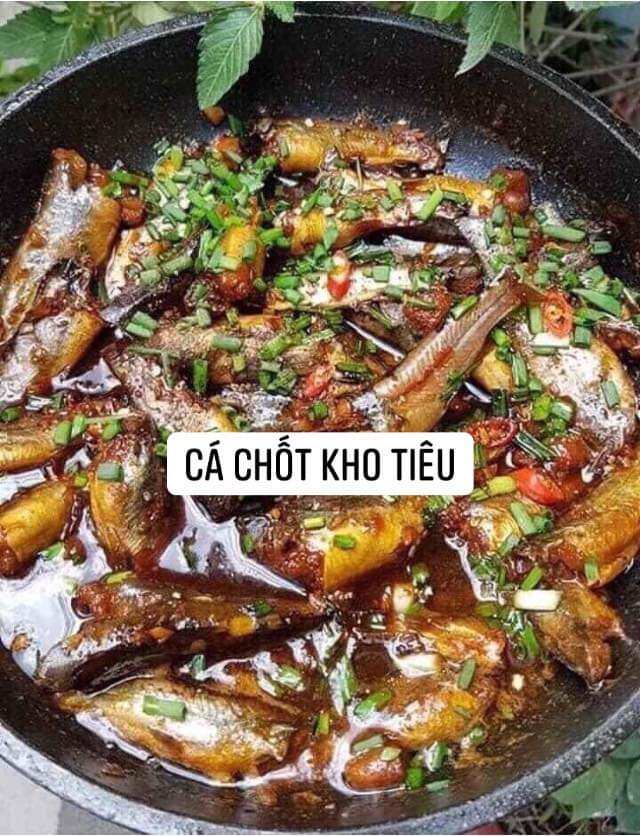 Cá chốt trứng kho tiêu hộp 500g