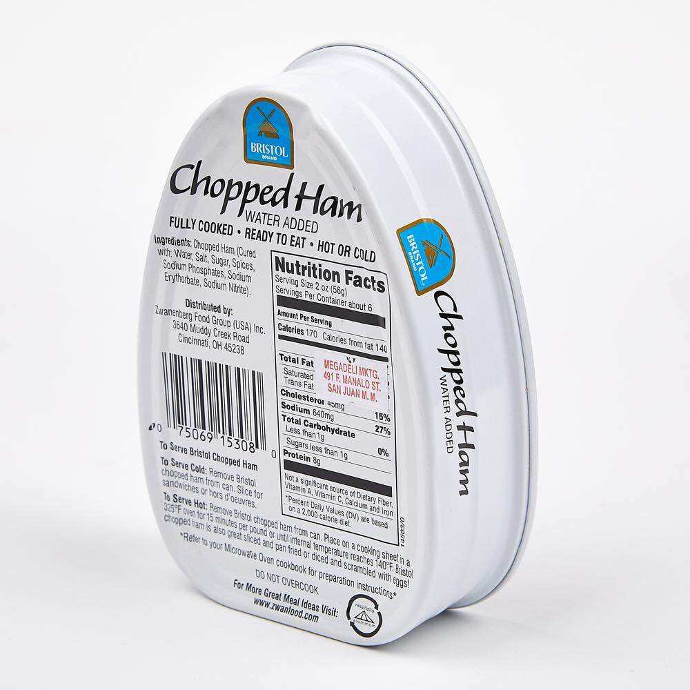 Thịt Hộp Ham Bristol Chopped Ham 325G