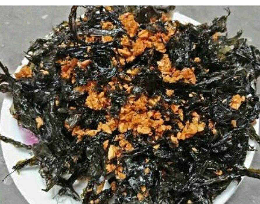 Rong biển cháy tỏi túi zip 500gr