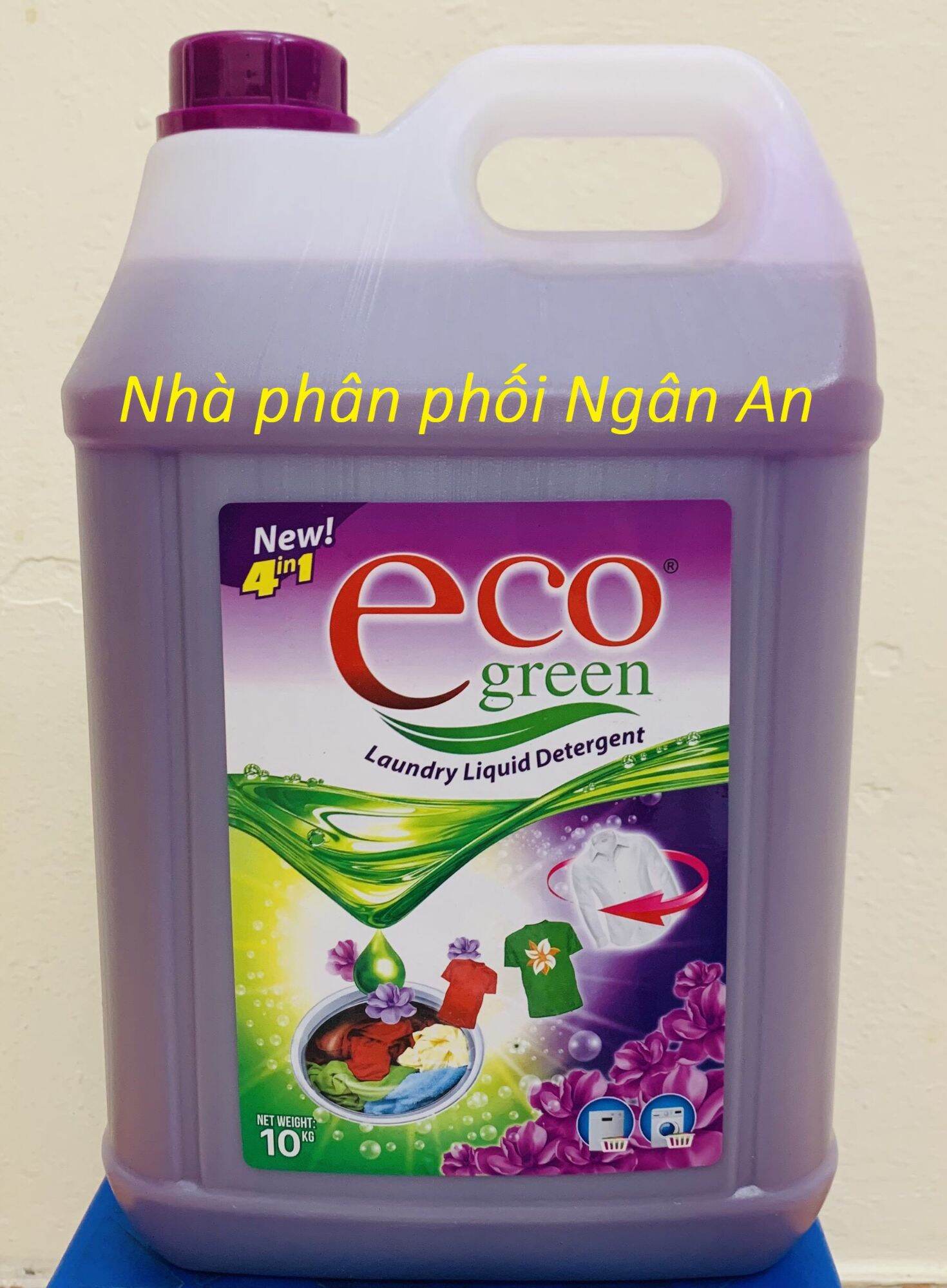 Nước giặt Ecogreen Tím 9.5kg