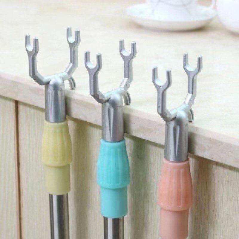 Gậy treo quần áo gấp gọn, gậy phơi đồ, gậy lấy đồ gấp gọn, gậy chọc quần áo 80-150cm