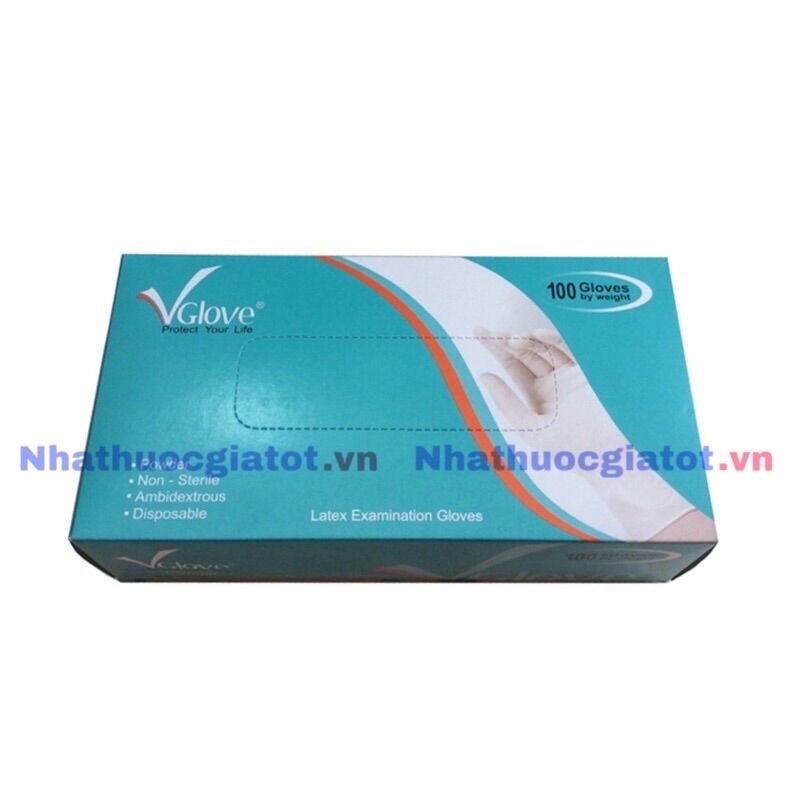 1 đôi găng tay y tế size m