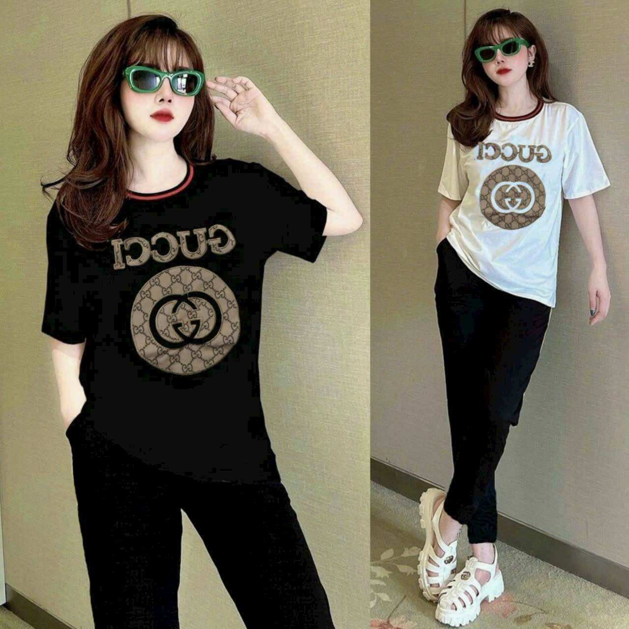 SÉT BỘ DÀI THUN COTTON THÊU LO GO CAO CẤP