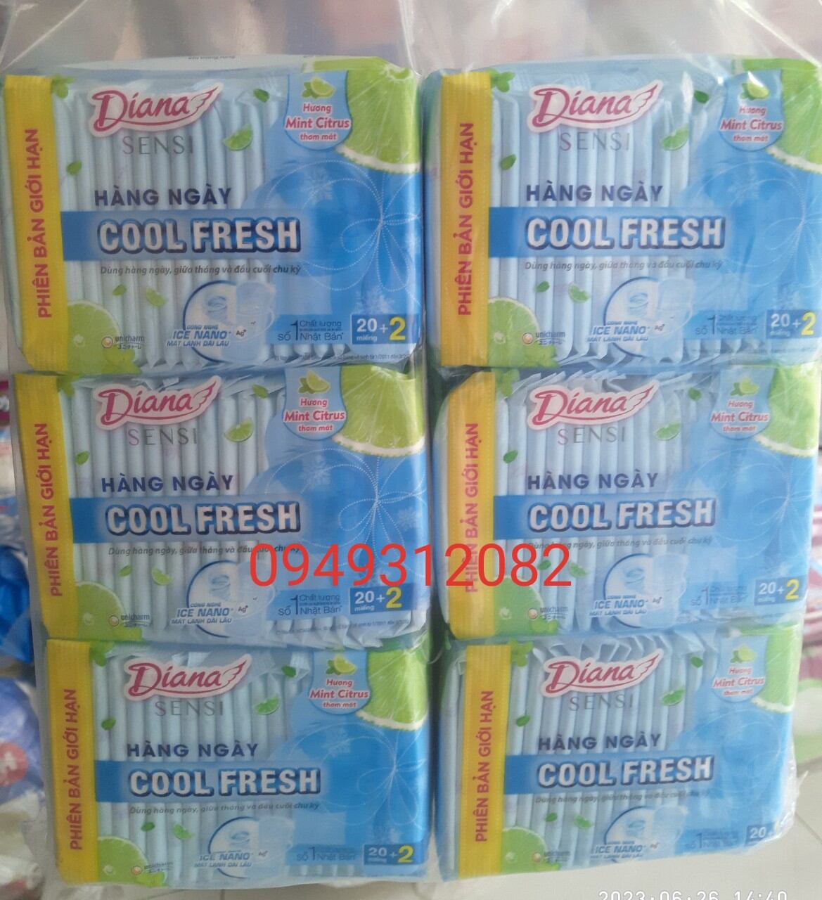Combo 6 gói Bvs hàng ngày sensi cool
