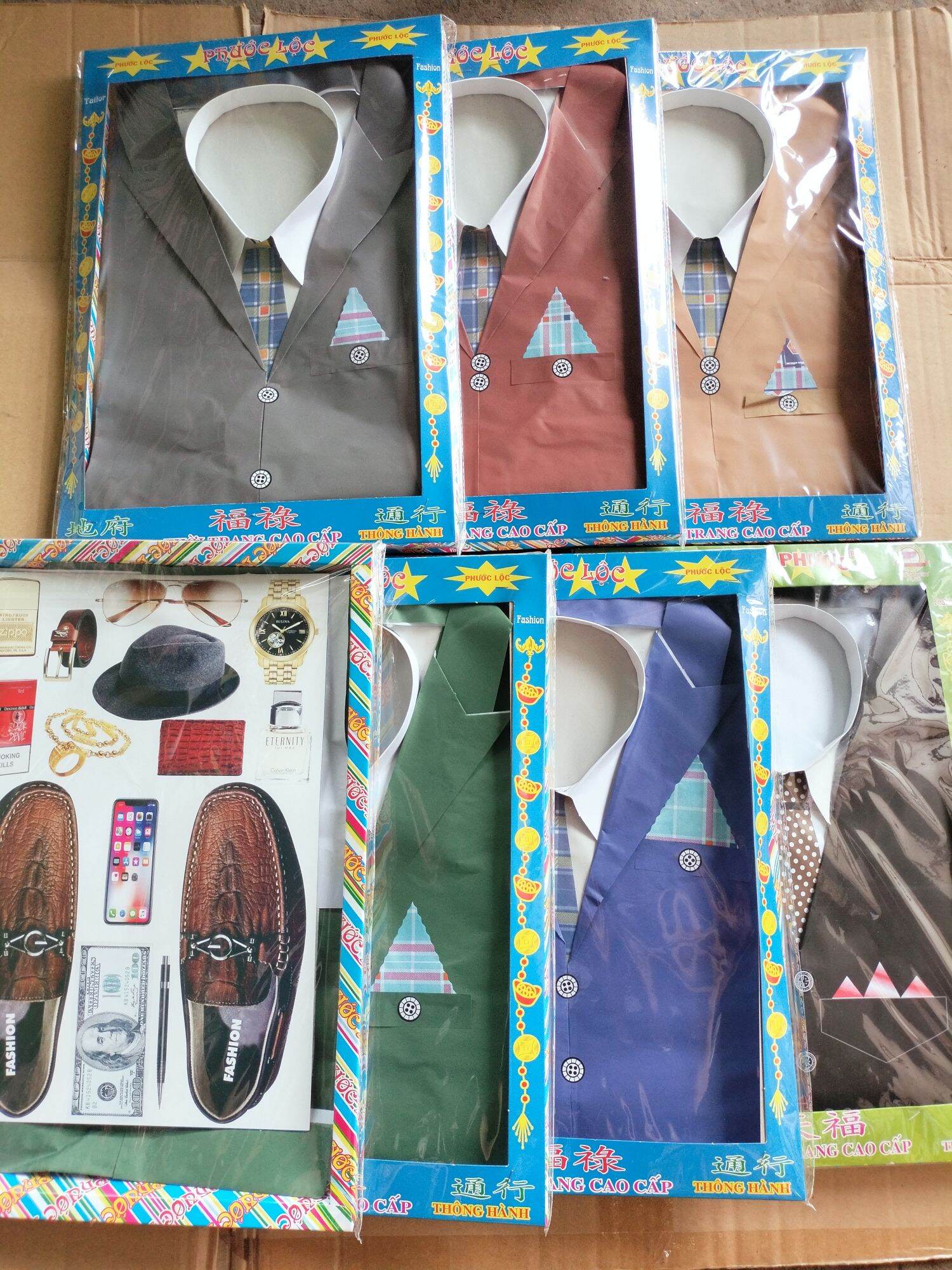 Hàng Mã Áo Hộp Vest Ông có phụ kiện