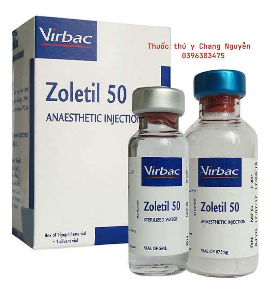 Zoletil 50 - gây mê - thú y chang nguyễn