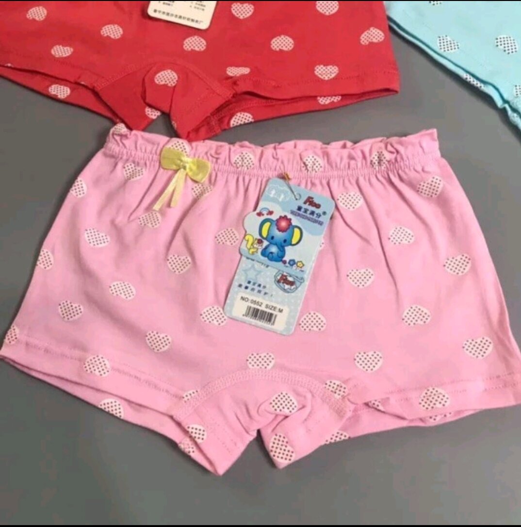 Combo 5 quần chip đùi cotton bé gái