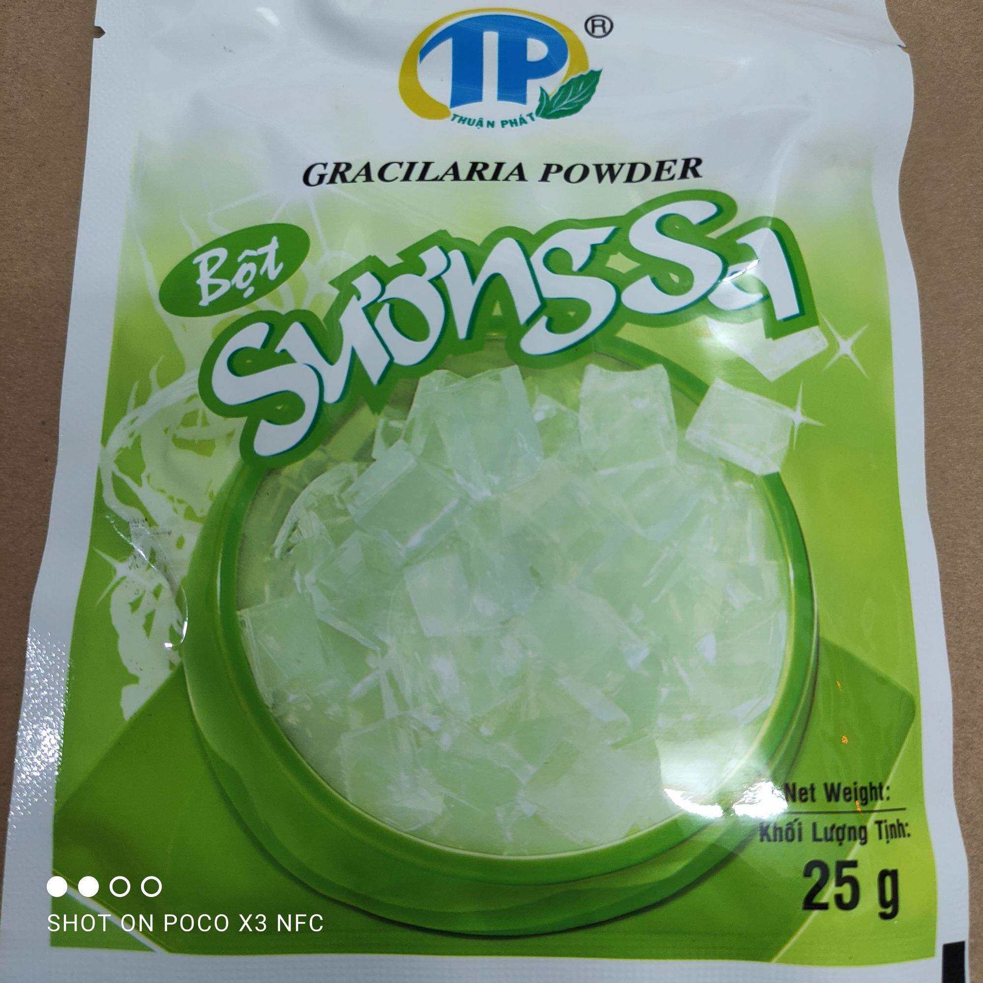 sương sa - 1 gói bột nấu thạch sương sa 25gr