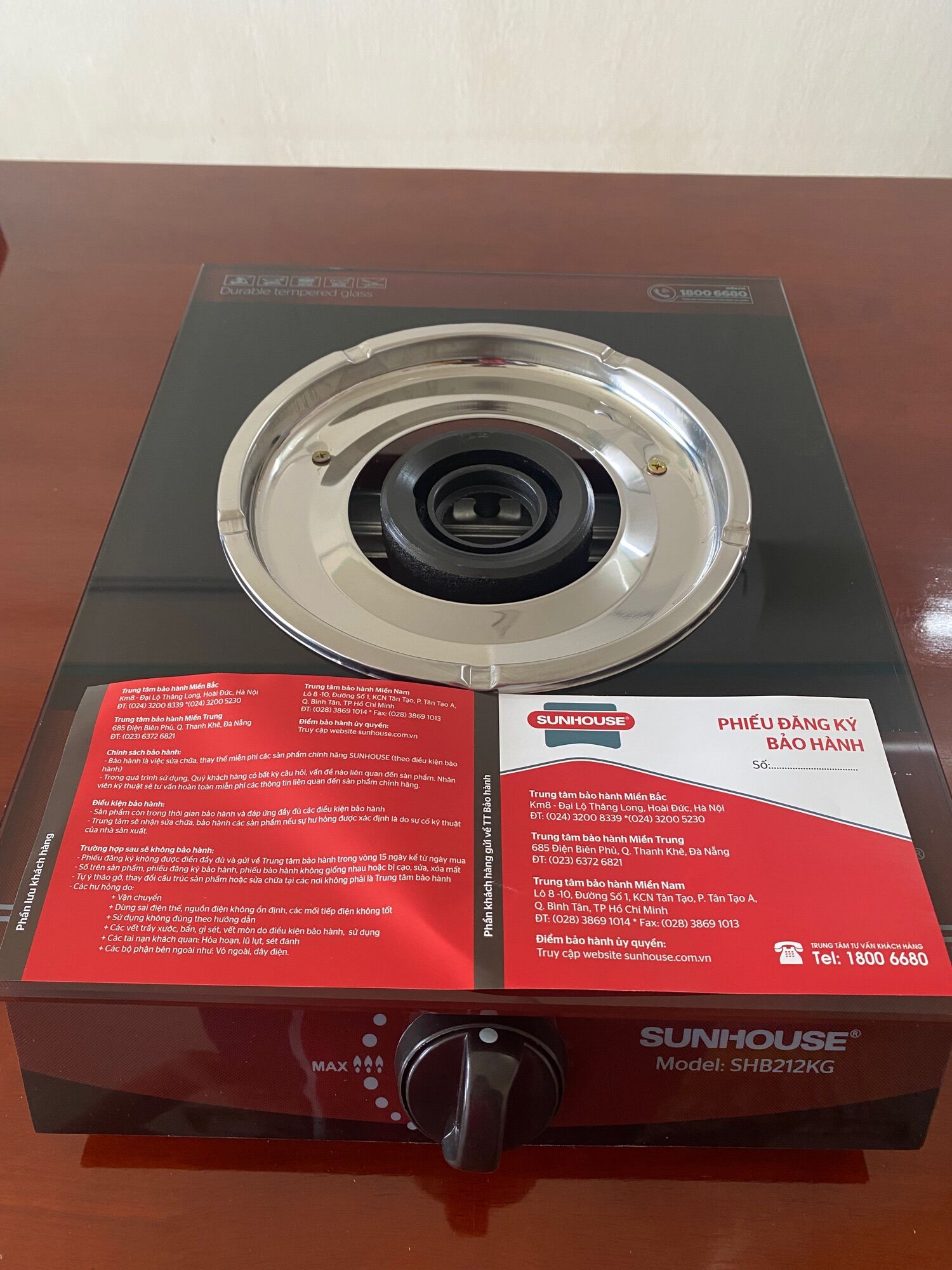 [ Chính Hãng Sunhouse ] BẾP GAS ĐƠN SUNHOUSE SHB212KG