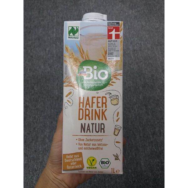 Sữa yến mạch hữu cơ DmBio 1L [Đức☆ date 05/2022]