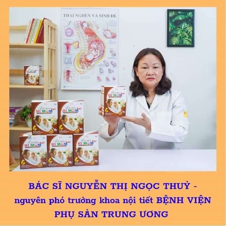Cao lợi sữa HIMOM (chè vằng, cỏ cà ri, cỏ sữa, mêthi ấn độ)- hộp 30 gói