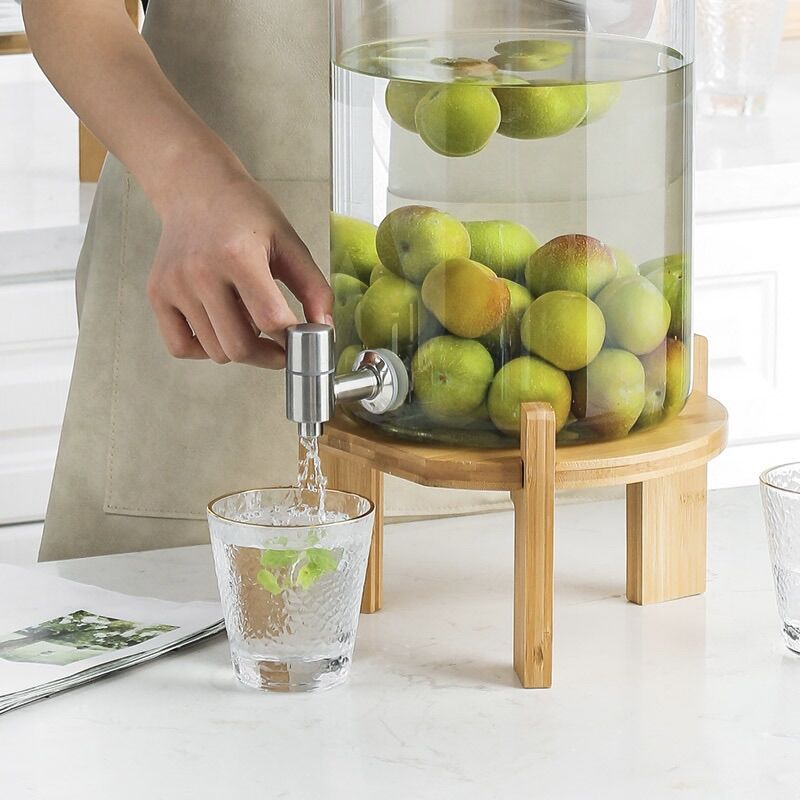 Bình nước chân gỗ có vòi 5 lít | 8 lít